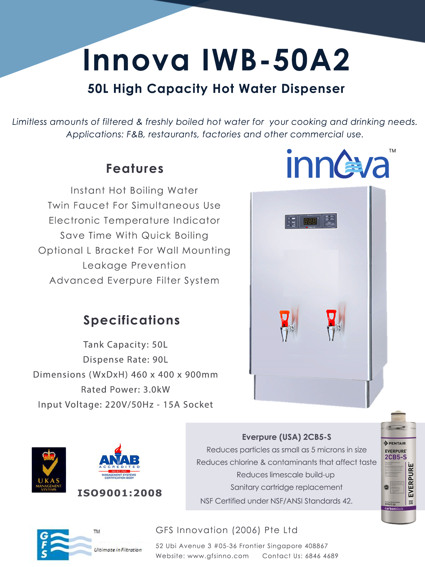 Hot Water Dispenser - Food Service and Hospitality