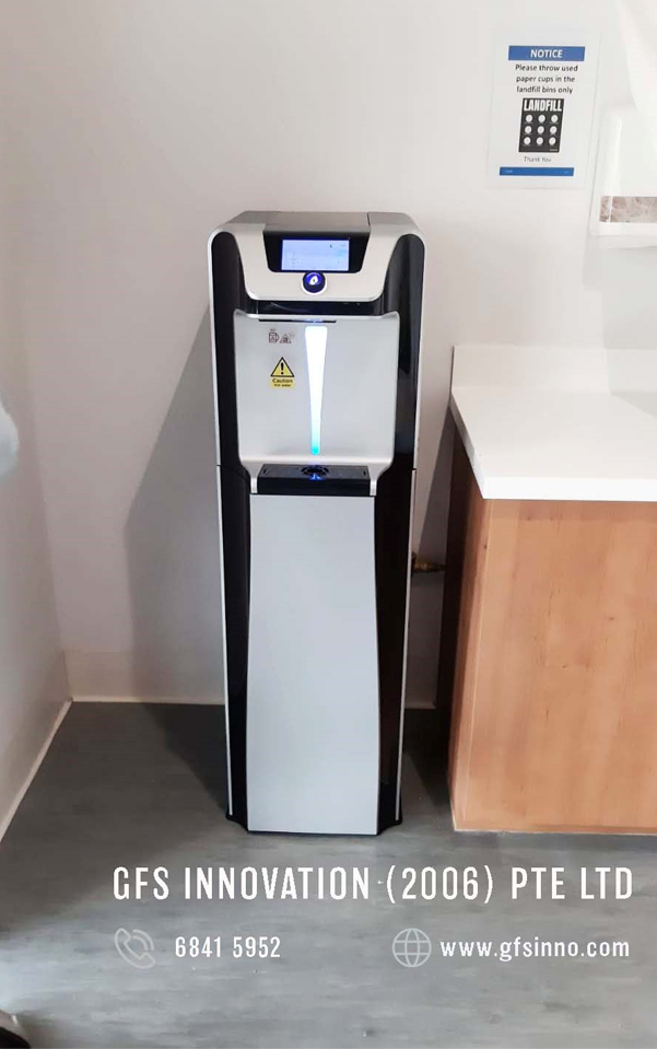 Waterlogic UV standing water dispenser for an office pantry
